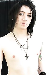 Emo teen Mylo shows off his hot cock and cute...